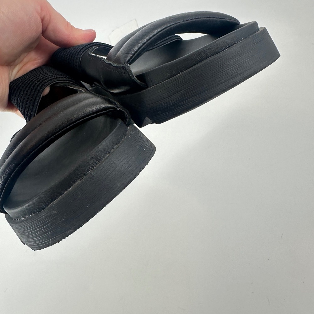 SOREL Viibe Women's Black Platform Slide Sandals Comfort Slip‎ On Shoes Size 8 - Picture 7 of 8